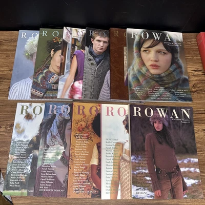 Lot of 11 ROWAN Knitting Magazines 32 37 38 39 40 42 44 46 47 48 49 - Image 1 of 4