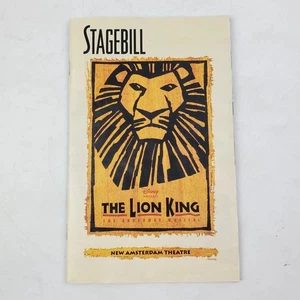 October 1999 ~ New Amsterdam Theater Stagebill ~ The Lion King~ Broadway - Picture 1 of 3
