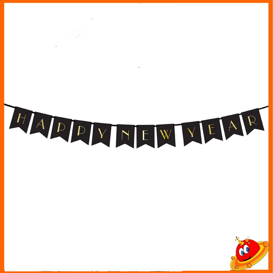 Banner Olografico Happy New Year Party per Festeggiare Capodanno 170x15 - Immagine 1 di 1