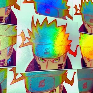 NARUTO HOLO ANIME PEEKER STICKER NARUTO SHIPPUDEN CAR DECAL - Picture 1 of 1