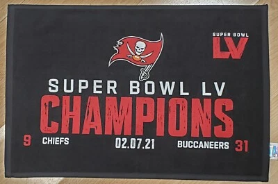 TOALLA DE RALLY TAMPA BAY BUCCANEERS SUPER BOWL LV CHAMPS CON LICENCIA OFICIAL NUEVA Foto 1 de 2