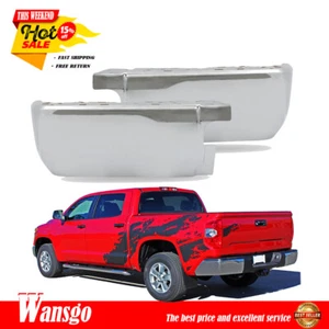 For 2014-2021 Toyota Tundra NEW Chrome Steel LH/RH Bumper Ends 2-PCS Combo Kit - Picture 1 of 13