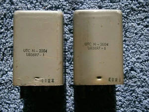UTC N-2004 1JB3697-1 HERMETICALLY SEALED MATCHED PAIR, TRANSFORMERS  1/2LB PER - Picture 1 of 4