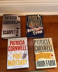 Lot of 4 Hardcover Patricia Cornwell Books: Body Farm, Scarpetta, Southern Cross - Picture 1 of 4