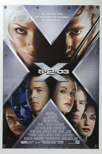 X2 X-Men United 2003 Double Sided Original Movie Poster 27" x 40"