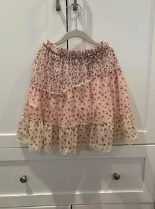 Zara Girls Tiered Ruffle Tulle Floral Skirt Size 11-12 - Picture 1 of 1