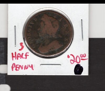 1731 Great Britain- Half Penny - Image 1 of 2