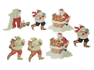 Lote de 7 adornos navideños Merrimack 1986 troquelados de colección - Imagen 1 de 10