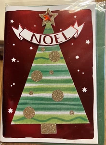 Voila Árbol de Navidad "Noel" Tarjeta de Navidad 3D con Sobre Sellado - Imagen 1 de 4