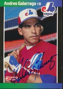 Andres Galarraga Signed/Autographed 1989 Leaf Card #130 Montreal Expos 192288 - Picture 1 of 2