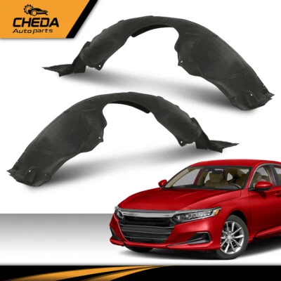 Front Fender Liner Driver & Passenger Side Fit For 2018-2021 Honda Accord Sedan - Image 1 of 4
