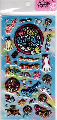Crux Vintage Badminton Rare Puffy Sticker Sheet