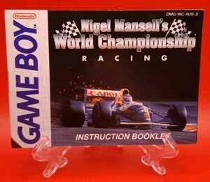 Nigel Mansell's World Championship Racing - GameBoy - Manual Only - Imagen 1 de 2