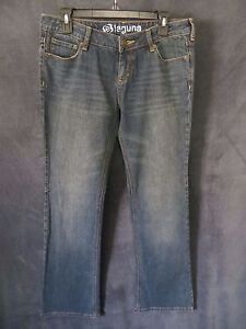 NWOT Old Skool Bullhead Laguna Boot Cut Pac Sun Distressed Wash Jeans 9 Reg 