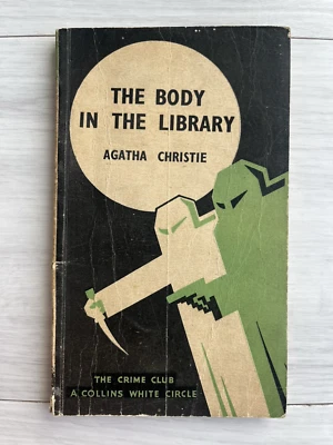 RARE Agatha Christie Body in the Library Collins White Circle Bombay India 1943 - Image 1 of 4