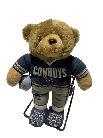 Vintage 1999 Dallas Cowboy Stuffed Plush Bear 11-1/2” Cover