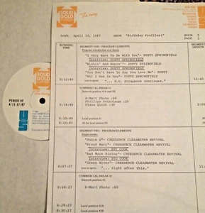 RADIO SHOW: B'DAY 4/17/87 FULL SETS w/DUSTY SPRINGFIELD & STU COOK w/INTERVIEWS - Picture 1 of 2