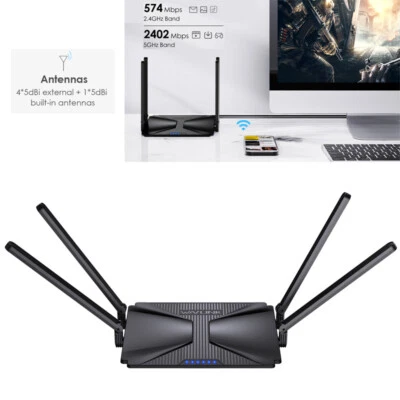 WiFi6 Router wireless signal repeater Internet Splitter Adapter dock station - Image 1 of 4