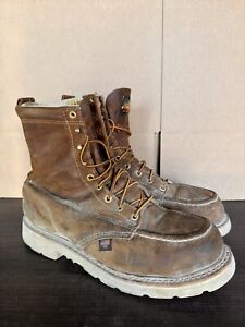 Men preowned Thorogood steel toe boot size 10.5ee