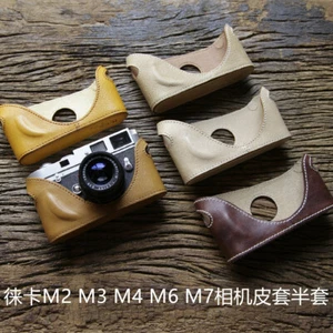 Media funda de cuero genuino Cam-in para protector Leica M6 M7 MP M2 M3 M4-P - Imagen 1 de 16