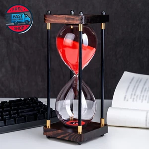 60 Minutes Hourglass Sand Timers,Large Sand Timer, Decorative Quiet Time Clock - Picture 1 of 12