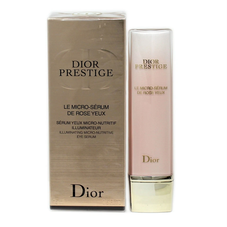 DIOR PRESTIGE LE MICRO-SERUM DE ROSE YEUX ILLUMINATING NUTRITIVE EYE SERUM 15ML - Image 1 of 1