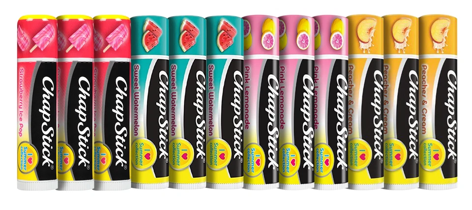 4 ChapStick Vacation Getaway Collection - Cotton Candy Snow Cone Limeade