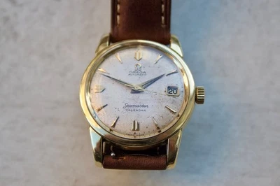 Calendario automático OMEGA Seamaster.  2849-1 sc. Oro Cal 503. Años 50. Funcionando.  Foto 1 de 4