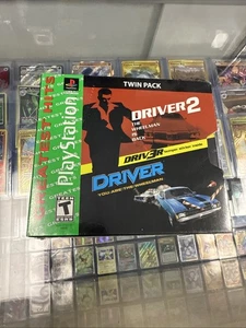 Driver Twin Dual Pack 1 /2 Sony Playstation 1 PS1 Complete Greatest Hits SEALED - Picture 1 of 5