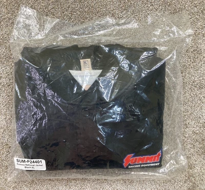 Summit Racing Jacket Men's Extra Large Black National Satin Bomber Snap - NEW - Image 1 of 4