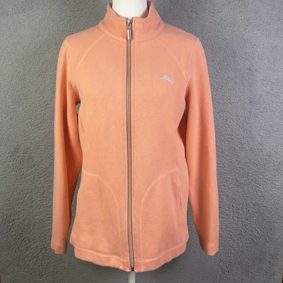 Tommy Bahama Aruba Full Zip Sweatshirt Womens Small Peach Coral Outdoors - Image 1 of 4