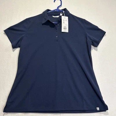 Hagen Women’s Short Sleeve Polo Shirt Navy XL Moisture Wicking Performance - Image 1 of 4