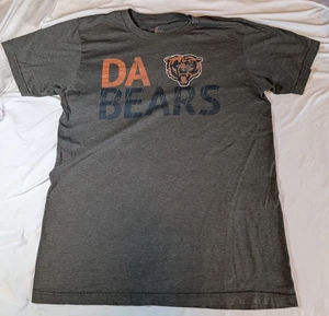 Majestic Men's Gray NFL Chicago Bears Da Bears Short Sleeve T-Shirt Medium - Picture 1 of 7