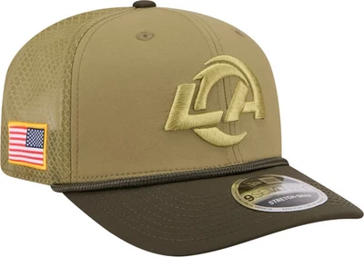Gorra ajustable con cierre a presión Los Angeles Rams New Era 2025 Salute to Service 9SEVENTY Foto 1 de 4