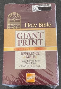 Nelson Regency Holy Reference Bible Giant Print KJV SEALED easy to read Burgandy - Foto 1 di 6