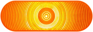 Optronics ONE L.E.D. 6" Oval Trailer Tail Light (STL002AB) Amber - Single - Picture 1 of 2