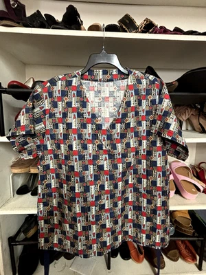 Handmade, Lighthouse Scrub Top, Size L(?) - Image 1 of 3