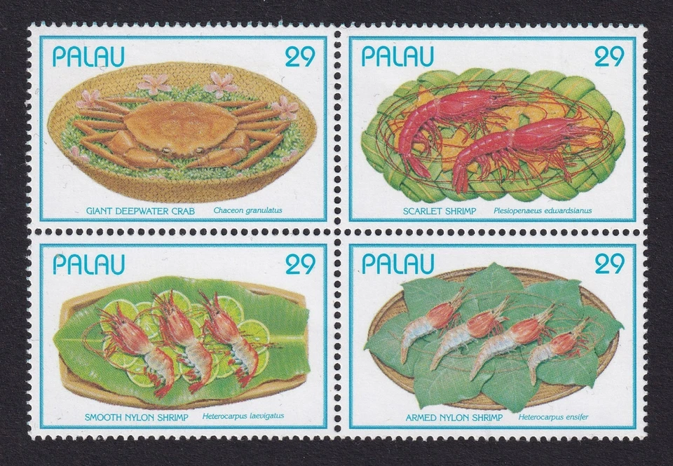 Juego de 4 mariscos PALAU 1993 SG 593-596 MNH/** Foto 1 de 1