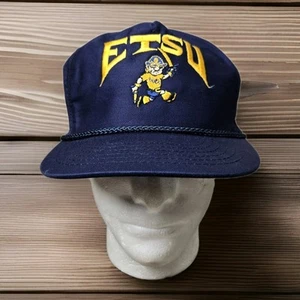 Sombrero Bucaneros ETSU de Colección Años 70 Para Hombres Original Bucky Mascota Snapback Hecho en EE. UU. - Imagen 1 de 9