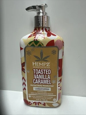 SEALED HEMPZ TOASTED VANILLA CARAMEL HERBAL BODY MOISTURIZER LIMITED EDITION🌸 - Image 1 of 3