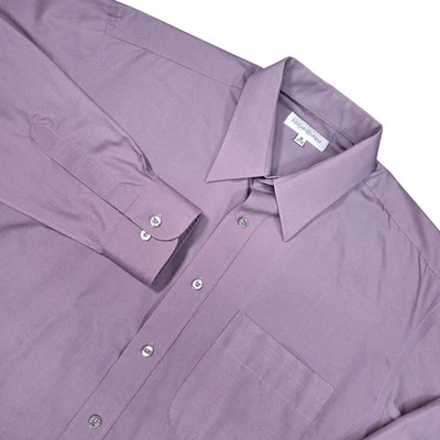 Camisa de vestir de colección Yves Saint Laurent para hombre 16 32/33 lavanda púrpura algodón YSL Foto 1 de 4