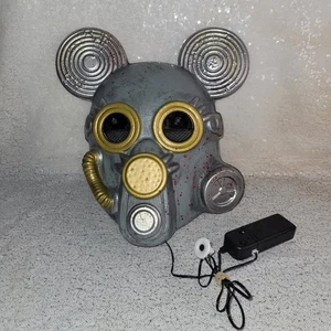 Mutated Mouse Halloween Costume Mask, Red Light Up Eyes! Steam punk Apocalyptic - Picture 1 of 17