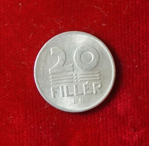 1976 Coin Hungary Hungary 20 Filler - Picture 1 of 2