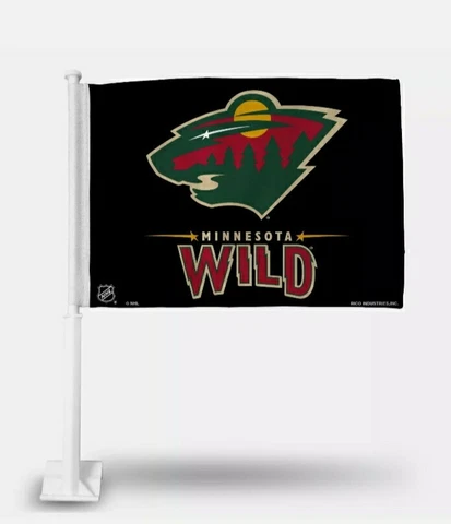 ⭐ NEW Flags - Minnesota Minnesota Wild Car Flag (F3) Cover