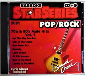 KARAOKE CD+G Star Series POP/ROCK - 70'S & 80'S MALE HITS - VOL 1 SC2081 - RARE! - Picture 1 of 5