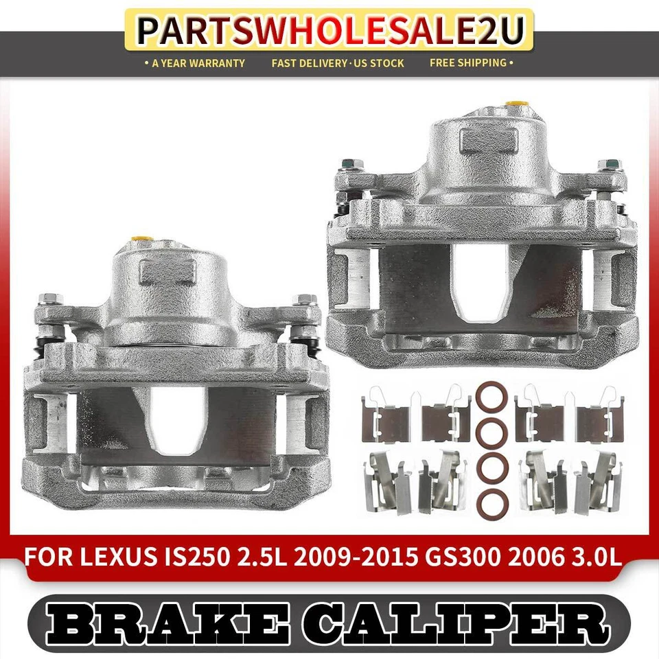 2x Pinzas de freno delanteras izquierda y derecha con soporte para Lexus GS300 2006 IS250 09-15 Foto 1 de 4