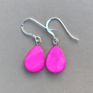 Mother of Pearl Earrings - Sterling Silver earwires- Made in Ireland - Picture 1 of 4