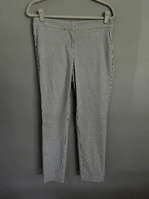 Pantalones para mujer Kenar gris y blanco a rayas con bolsillos talla 8 (R1) Foto 1 de 4