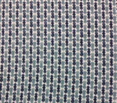 TELA DE DISEÑO DE ALGODÓN GEOMÉTRICO AZUL SOMERSET BALARD DESIGNS POR YARDA 54"W Foto 1 de 4