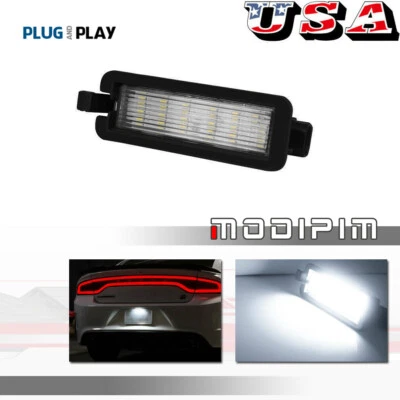 Lámpara de luz de etiqueta LED blanca para Dodge Charger & Challenger 2015-2020 Foto 1 de 4